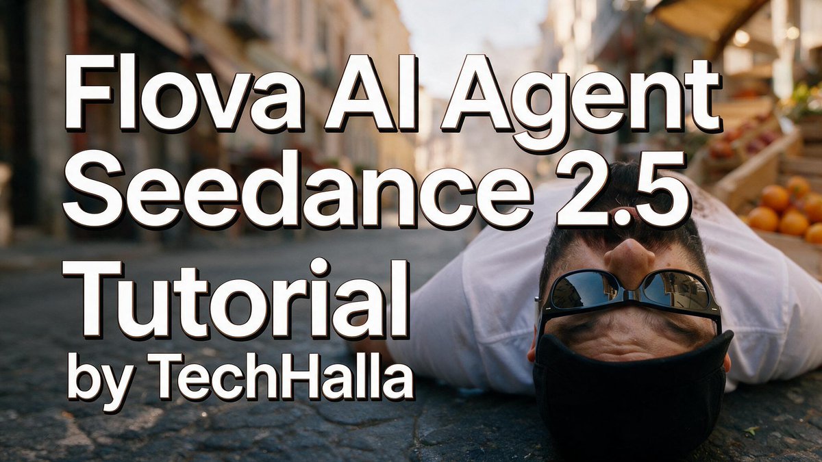 recording a scene like this used to take a whole crew for a week.. but I made it today with Seedance 2.5 + Flova Agent & Skills. AI Video is moving beyond prompts, and it looks like this 👇