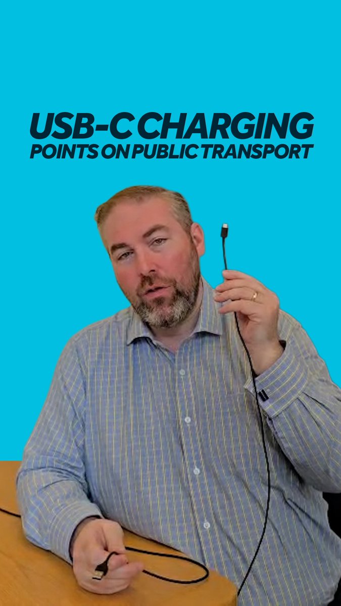 USB-C is now the standard, so our public transport should keep up. 🚆 That’s why Barry Ward 🇮🇪 🇪🇺 is calling on the Minister for Transport to introduce USB-C charging points across our public transport network, making it easier for passengers to stay connected on their journey.