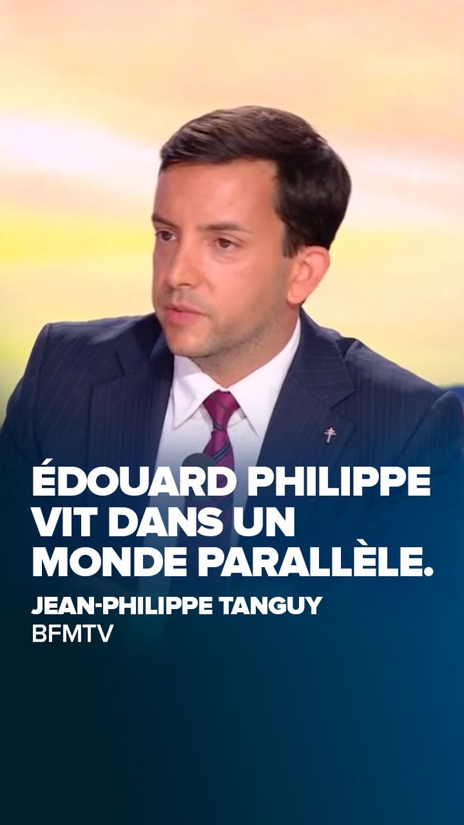 🔴 Édouard Philippe peut tenter de réécrire son bilan : il était Premier ministre d’Emmanuel Macron lorsque les comptes publics se dégradaient et que les titres de séjour augmentaient. Aujourd’hui, il promet sur l’immigration ce qu’il n’a jamais fait lorsqu’il était au pouvoir. 🇫🇷 Les Français n’ont pas besoin des nouvelles promesses de ceux qui ont déjà échoué. Sur l’immigration comme sur l’autorité de la France, le bilan d’Édouard Philippe parle pour lui ! Jean-Philippe Tanguy Ⓜ️ Rejoignez nous : Participez à la campagne :