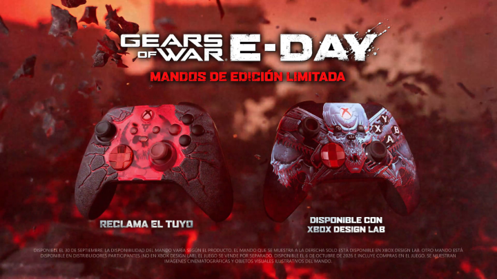 Equípate y prepárate 🎮🔥 Prepárate para abrirte paso entre el caos de Emergence Day con Gears of War: Mandos inalámbricos XBOX de edición limitada E-Day: