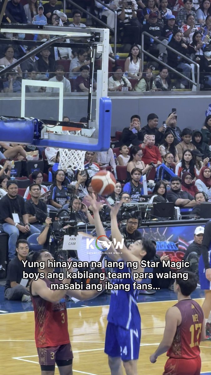 โYung tipong wala nang ka thrill thrill ang nangyayari kaya pinagbigyan na lang maka shoot pero nahirapan pa rin ๐
๐
#StarMagicAllStarGames2026