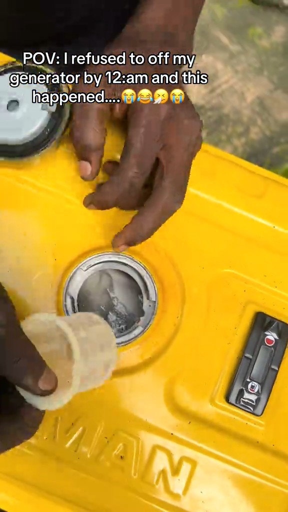Lady shows the damage done to her generator by her neighbours after she refused to switch it off at midnight😩🙆 🎥: Omahh_licia // TT