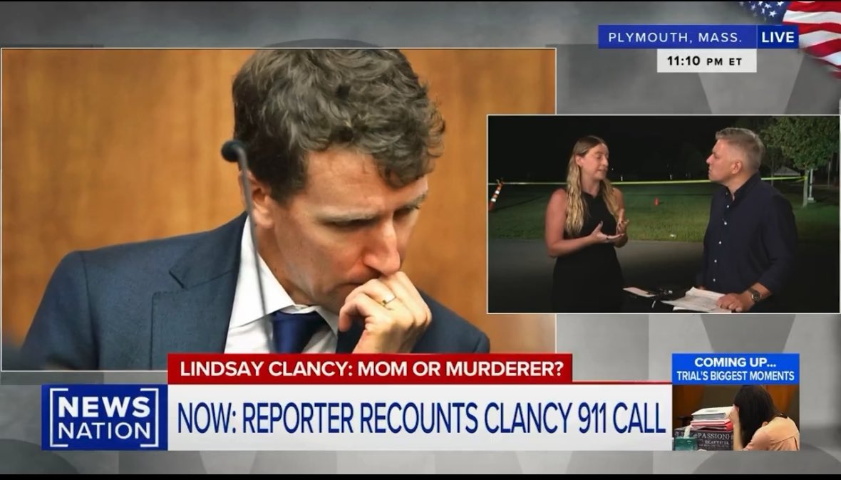 Wow. Brian Entin Brian Entin speaks with a Reporter that heard the 911 call in the Lindsay Clancy trial. “You could hear him running down the stairs and then just these unearthly screams…”