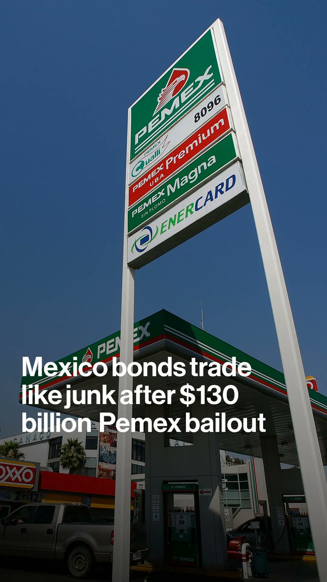 Bond traders have begun to treat Mexican debt like junk after the government has spent $130 billion to bail out state-owned oil giant Petroleos Mexicanos. Bloomberg's Scott Squires explains