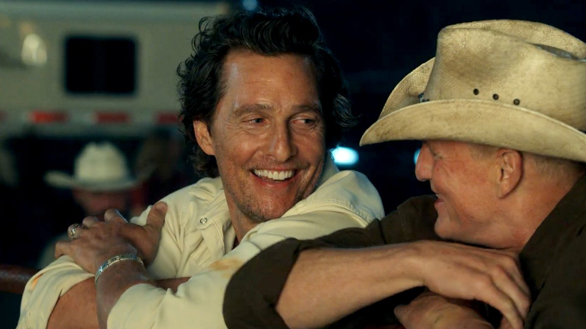 Matthew McConaughey and Woody Harrelson star in the new comedy series #Brothers, premiering September 23 on Apple TV.