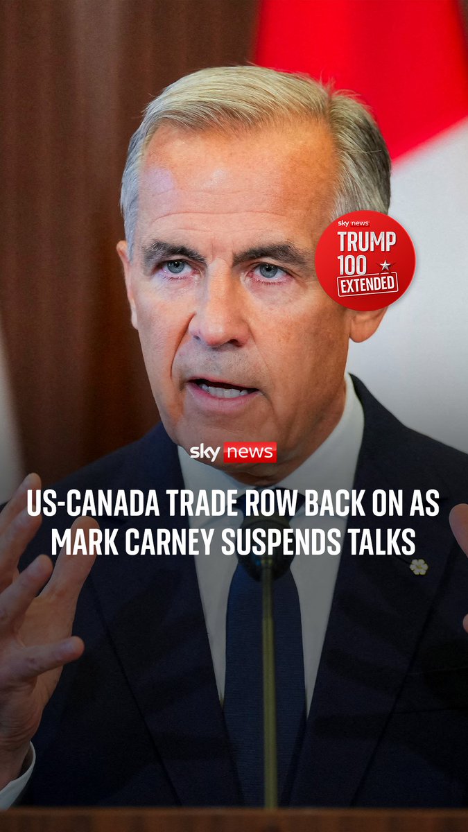 Canadian Prime Minister Mark Carney suspended trade talks with the US and said his country had been "attacked" by Donald Trump. Sky’s Mark Stone and James Matthews unpack the latest chapter in the US-Canada trade spat Listen now 🔗