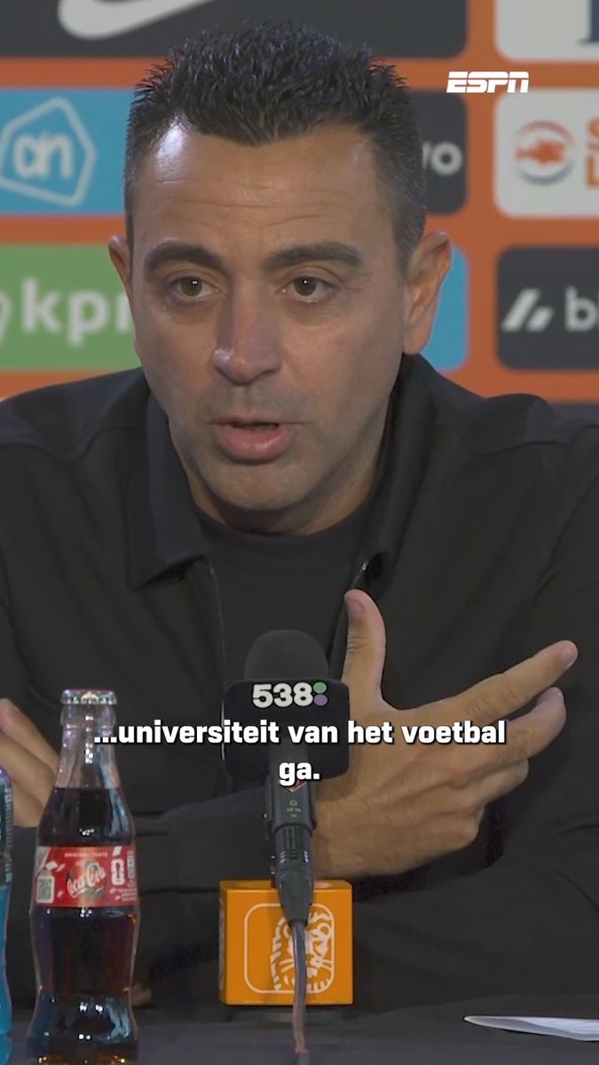 De eerste woorden van Xavi Hernández als onze bondscoach 🆕🧡