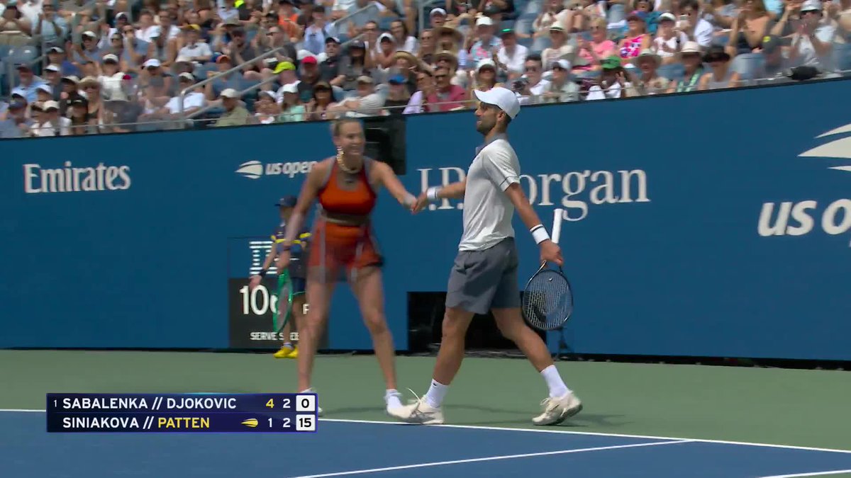 Novak Djokovic on the stretch! 🤸♂️