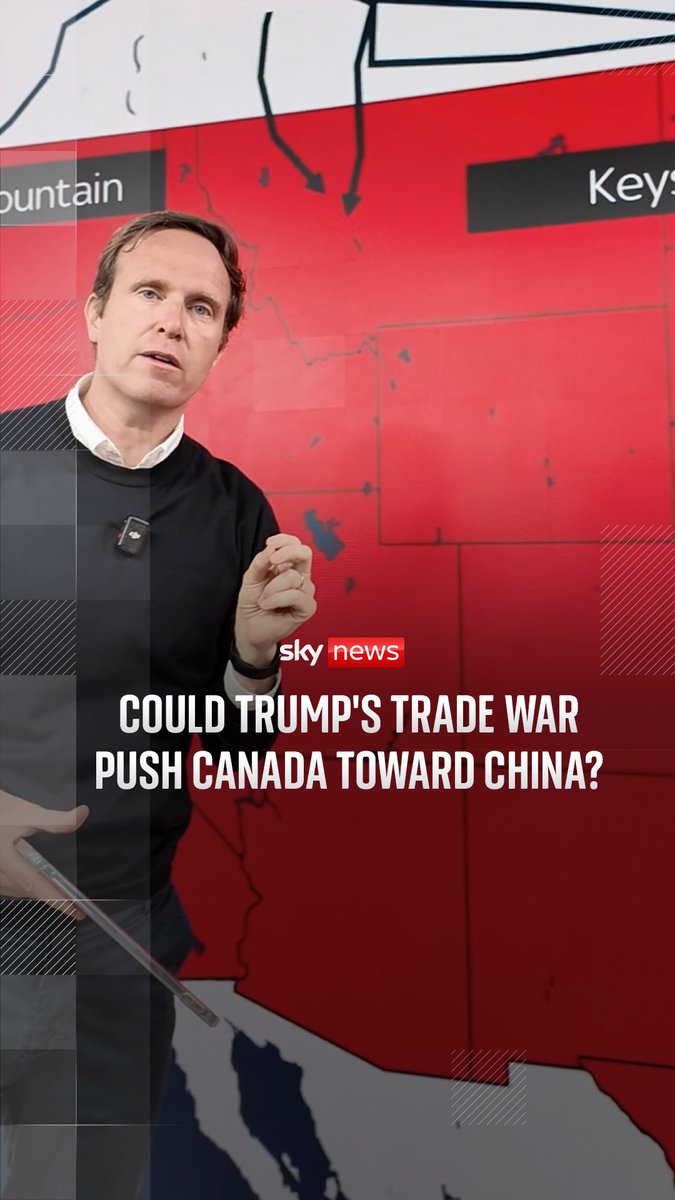 Donald Trump has announced that tariffs on cars, trucks, automotive parts and steel will rise to 50% next year, threatening the integrated US-Canada supply chain. In response, Canada's Mark Carney moved to lower tariffs on Chinese electric vehicles. Sky's economics and data editor Ed Conway looks at the numbers. 🔗Watch the full report: