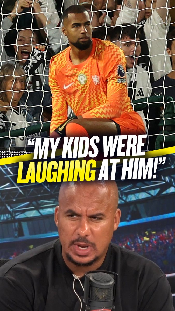 ❌ "Chelsea won't challenge with him in goal." 😳 "Even my kids were laughing at him..." Gabby Agbonlahor claims it's "impossible" for Chelsea to win the Premier League with Robert Sanchez in goal