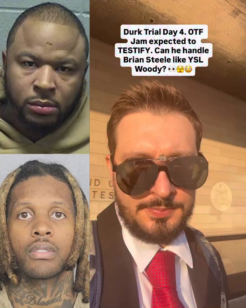 OTF Jam, who prosecutors reveal is a cooperating witness in Lil Durk’s federal murder-for-hire trial, is allegedly expected to testify today.
