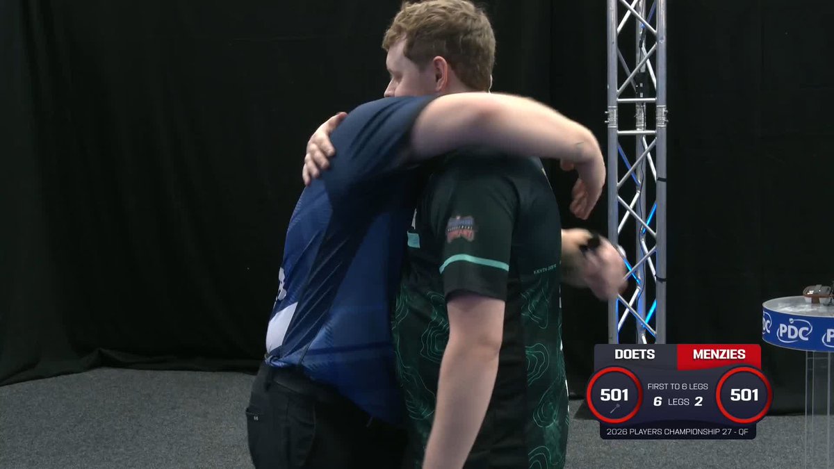 DOETS INTO THE LAST FOUR! Kevin Doets is through to the semi-finals in Leicester following a routine 6-2 victory over Cameron Menzies! 📺 #PC27