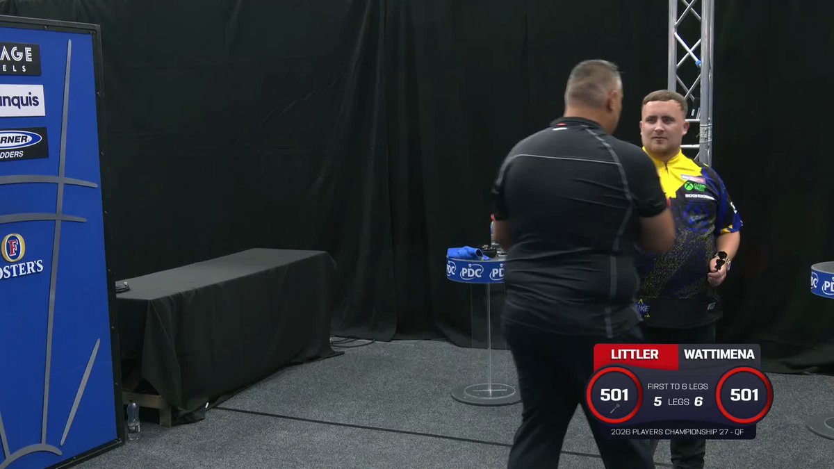 WATTIMENA DEFEATS LITTLER! 🫣 Jermaine Wattimena books his spot in the final four in Leicester, as The Machine Gun beats the world number one in a last-leg decider with a brilliant 115 checkout! 📺 #PC27