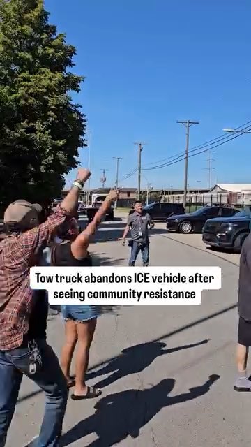 A tow truck driver was sent to collect an ICE vehicle. Protesters appealed to his conscience. He listened. Then he left the vehicle behind. PAXIS reviewed: In that moment, one worker looked at ICE’s cruelty machine and said: Not with my truck. Not with my labor. Not today. Respect to this driver. This is what courage, solidarity, and community resistance look like. helps communities know their rights, record safely, and hold government agents accountable. Keep PAXIS free: Oh, and BTW it is perfectly legal to call ICE Agents “kidnapping, b*tch ass, mother f*ckers”