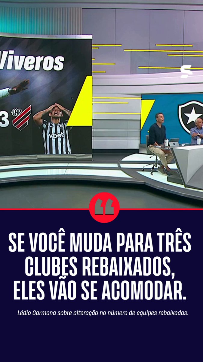 OS CLUBES SE ACOMODAM SEM O MEDO DO REBAIXAMENTO? ⚽ Durante o Seleção, Lédio Carmona e André Rizek debateram sobre equipes se acomodarem na segunda parte da tabela no Brasileirão enquanto competem em outros torneios nacionais e continentais. *Contém legenda automática. #SelecaoSportv #BrasileiraoNoSportv #FutebolBrasileiro