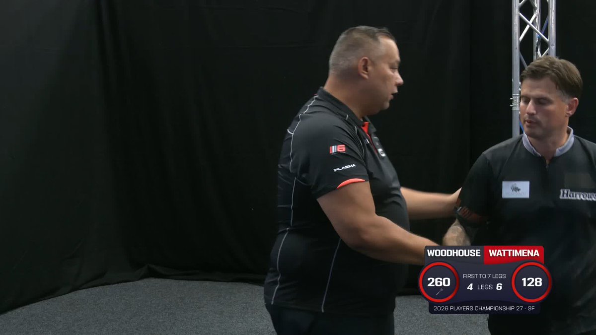 WATTIMENA INTO THE FINAL! The Machine Gun explodes! 🤯 Jermaine Wattimena wins six legs in a row to beat Luke Woodhouse, producing five ton-plus checkouts in the process! 📺 #PC27
