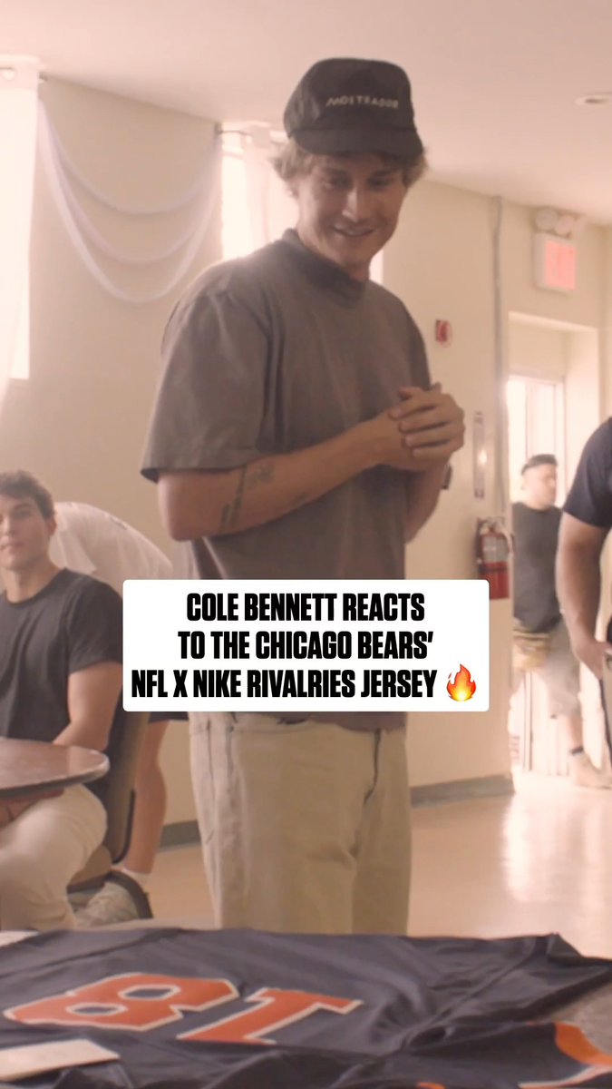 Safe to say Cole Bennett is a fan of the new threads 🤝 Chicago Bears