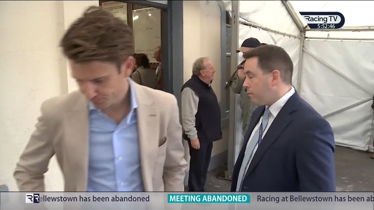 Emmet McNamara & Niall Cronin discuss the abandonment of tonight's action Bellewstown Races