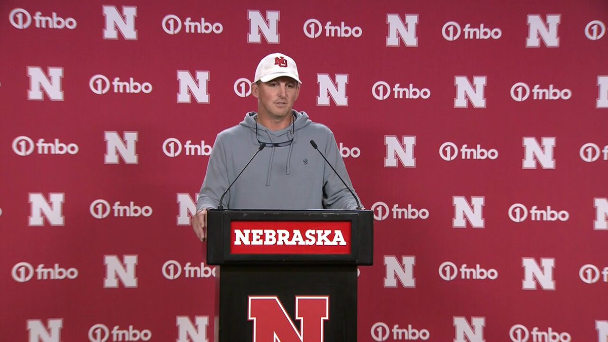 Nebraska tight ends coach Marcus Satterfield on Ainsworth native Carter Nelson: "I'm hard on Carter because I know what Carter needs to look like when he's out there. He's gotten better and better and better." #Huskers 10/11 News