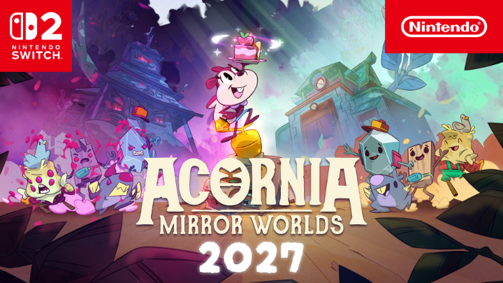 Stuff your cheek pouches with treats to plate up or spit at enemies! Can you run your dessert shop in one dimension while fighting angry spirits in the other? Get ready to bake and brawl in Acornia: Mirror Worlds, coming to Nintendo Switch 2 in 2027!