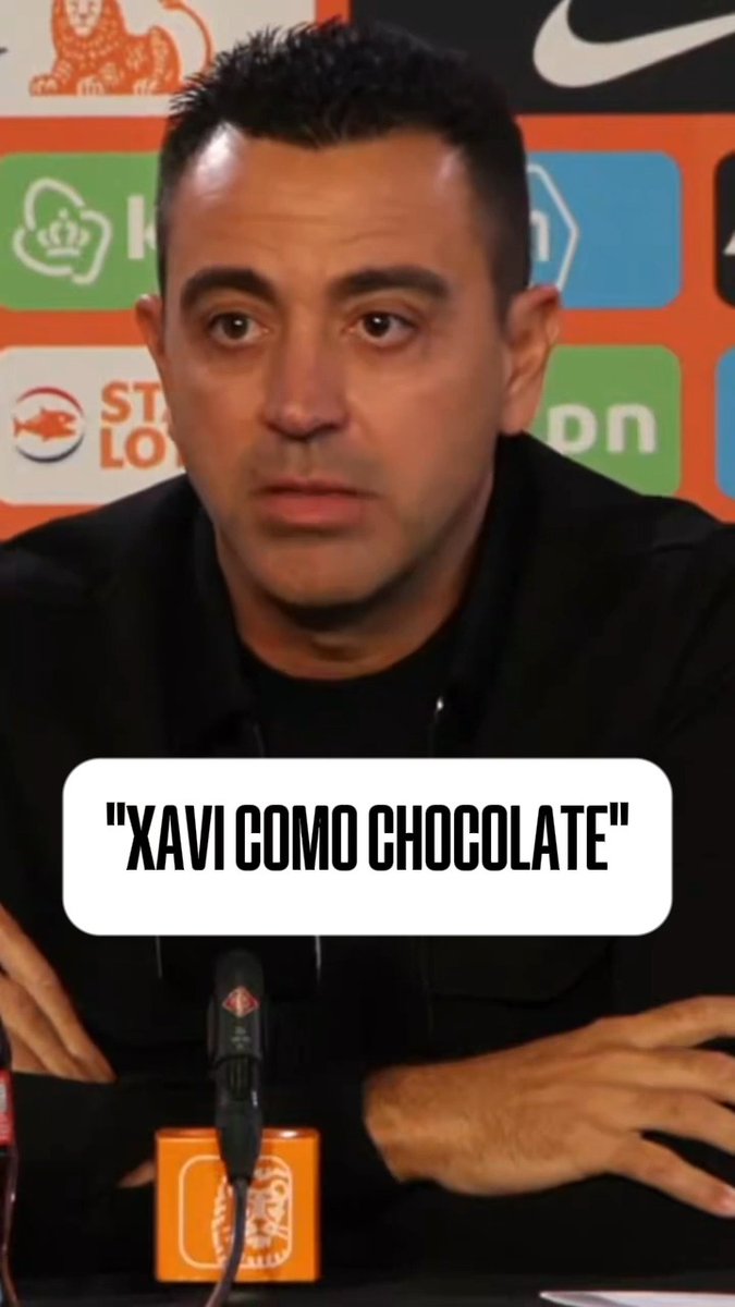 “Xavi like chocolate”. Te echábamos de menos, míster 😂