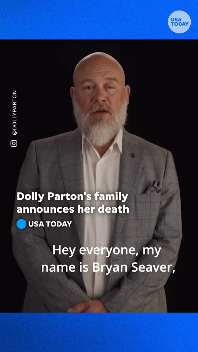 Dolly Parton's family announced her death on social media. The country music legend was 80 years old.