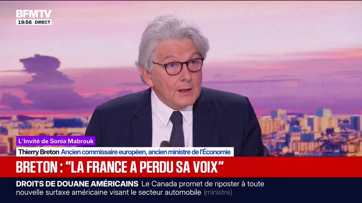 🚨🔴🔥‼️ Sonia Mabrouk appuie. Elle relance. Elle insiste. Thierry Breton, lui ? Il tourne autour du pot. Il fuit. Il ne répond jamais vraiment. Sur Ceuta, sur les 70 000 qui passent, sur les morts, sur la réalité migratoire… Rien. Juste sa petite musique habituelle : « crise hybride », « algorithmes », « réseaux sociaux ». Le grand technocrate de Bruxelles préfère parler de censure numérique plutôt que de frontières qui n’existent plus. Quand on lui pose les vraies questions, il devient soudain sourd. Classique des élites déconnectées. Ils savent parler. Ils ne savent plus répondre.