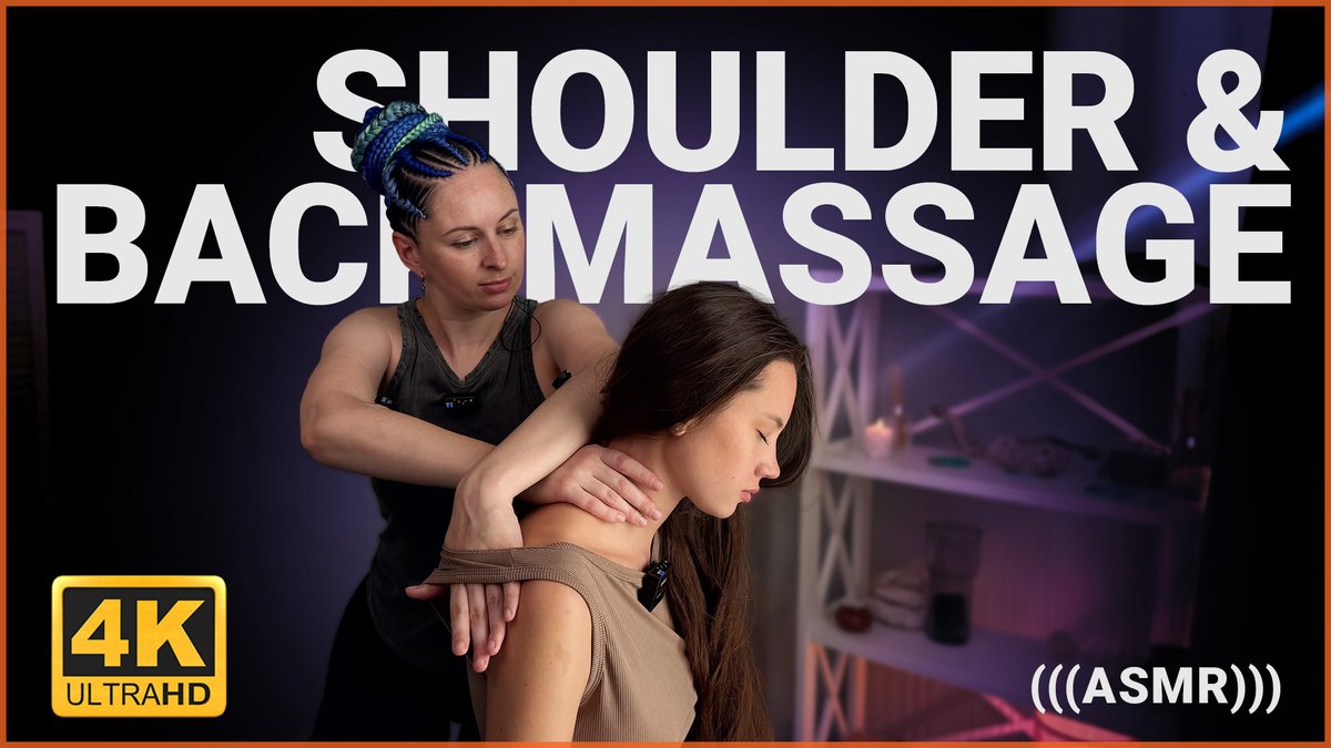 Whispered ASMR and 26 minutes of slow shoulder and back work. Anna releases every knot Sandra walked in with. #massage #asmr #whisper #backmassage #massagetherapy