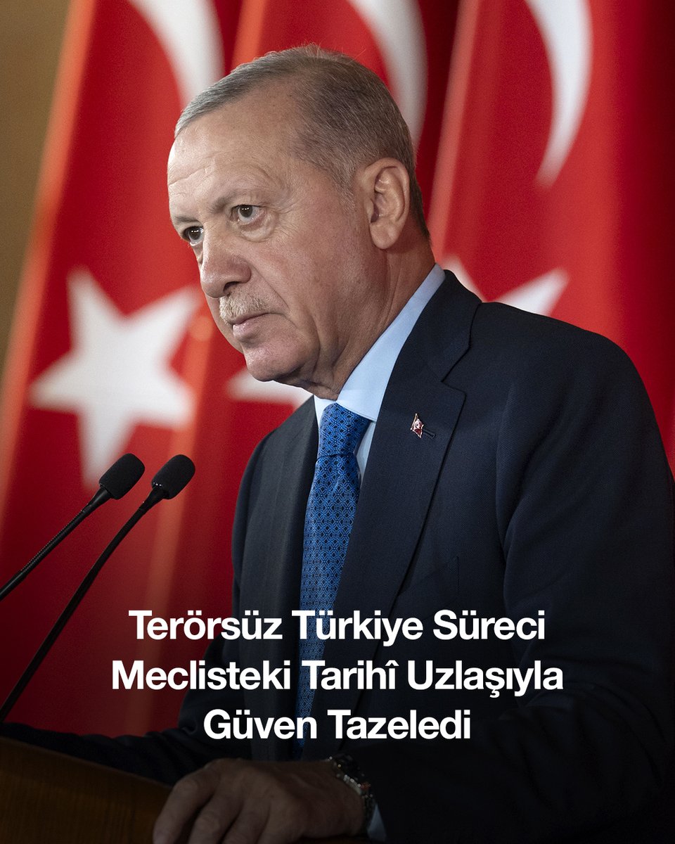 Önceki hafta Gazi Meclisimiz, tarihî bir mutabakat örneği sergileyerek 467 evet oyuyla Türkiye için hayati önemdeki bir yasayı kabul etti. Türk siyasetinde bir dönüm noktası olan bu büyük uzlaşıyla Terörsüz Türkiye sürecimiz güven tazelemiş, çok ciddi güç kazanmıştır.