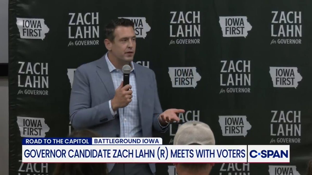Governor candidate Zach Lahn (R-IA) says he will maintain independence by "getting to the people," and that data centers need to "tell the truth" and directly talk to the people and "make it make sense to them."
