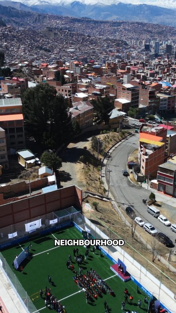 Football is for everyone 🙌 At 3,800 metres above sea level, FIFA's newest Arena opens in La Paz, Bolivia 🇧🇴