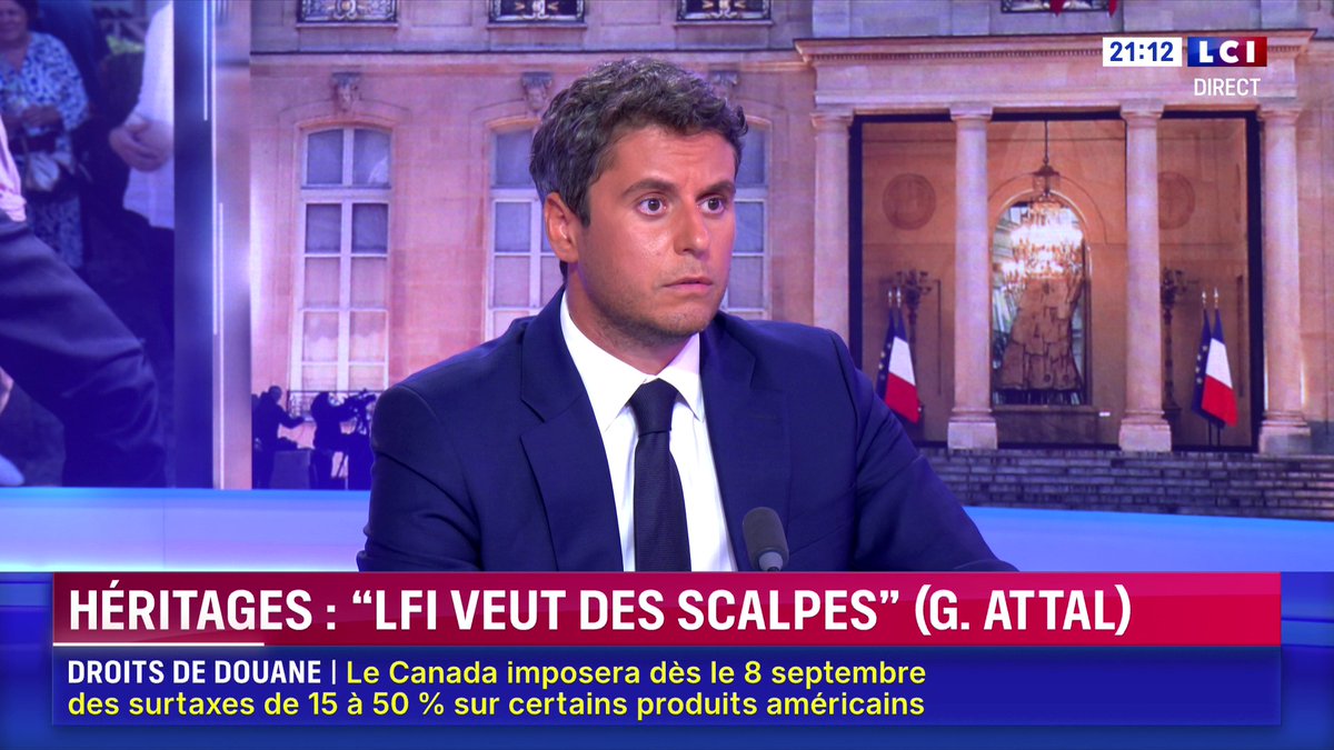 Geler la dette comme le propose Jean-Luc Mélenchon ? "C'est n'importe quoi", pour Gabriel Attal 📺 Face à Darius Rochebin sur LCI