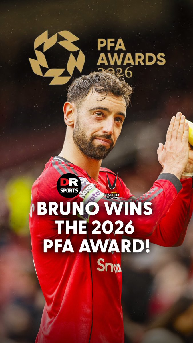 OFFICIAL: Bruno Fernandes wins the 2026 PFA Award! 🏆 #PFA