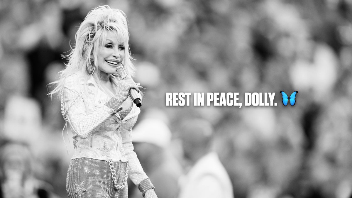 Some sparkle from East Tennessee to the whole world. RIP Dolly 🦋 🧡