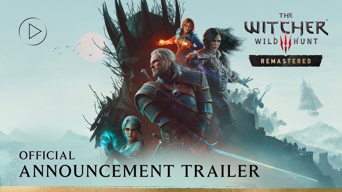 Are your swords oiled up and sharpened? Potions brewed? Roach saddled? It’s time to face Eredin and his entourage once again! The Witcher 3: Wild Hunt – Remastered features an array of improvements, bringing upgrades to visuals, gameplay, and more. It's coming on September 29 and will be available as a free upgrade to all owners of the game on GOG, Steam, Epic Games Store, PlayStation 5, and Xbox Series X|S. It is also available for pre-purchase on and Nintendo Switch 2. That’s not all, though! All current owners of the base game will gain access to the two original expansions – Hearts of Stone and Blood and Wine – for free! Both of these expansions will also be included in #TheWitcher3Remastered base game! Learn more here: