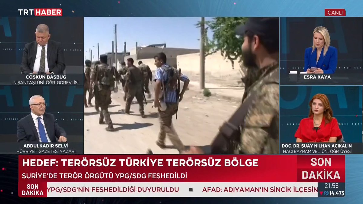 "Türkiye'nin, Orta Doğu'nun ve Suriye'nin haritasını değiştirmek istediler. SDG adı altında PKK terör örgütünü yerleştirerek, Suriye sınırında bir İsrail uydu devleti kurmak istediler. O defter, Türkiye'nin gücü sayesinde kapandı." Abdulkadir Selvi-Hürriyet Gazetesi Yazarı