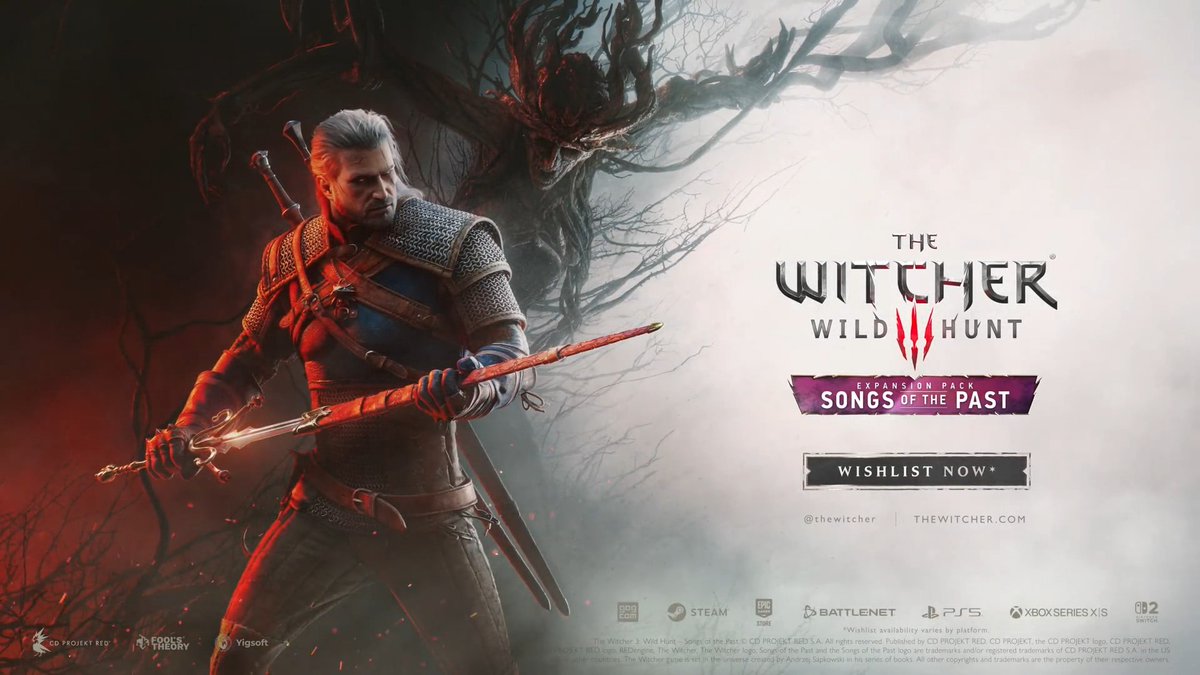 11 years later, The Witcher 3 receives an all new expansion titled Songs of The Past 🌸 #GamescomONL