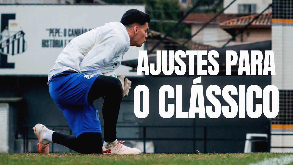 Tudo pronto para o clássico. Vai pra cima deles, Santos! 💪