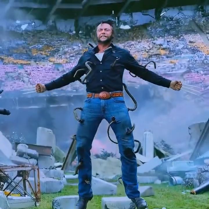 Even without adamantium, Logan is still getting folded by Magneto. 💀😭