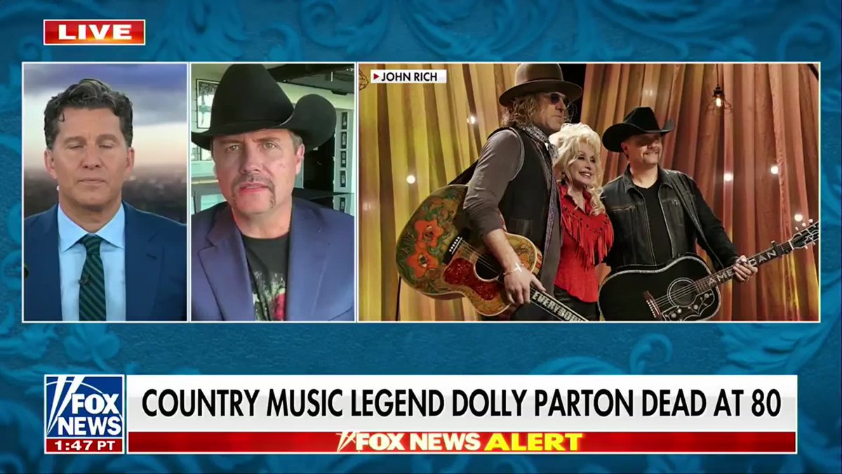 "She's the prime example of what it means to be an American original." Country star John Rich remembers Dolly Parton's remarkable legacy, placing her alongside some of America's biggest icons: "Elvis, Johnny Cash, Dolly Parton, Frank Sinatra." Rich reflected on what set Parton apart through the decades, saying, "She was the true example of what it means to be absolutely great." "She has never been duplicated, never will be." The Will Cain Show