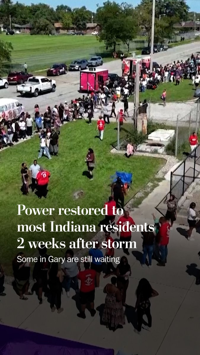 Most residents of northwestern Indiana now have power roughly two weeks after a derecho. The storm and tornadoes had cut power to over 300,000 residents. Some residents lived in the dark, waiting in long lines for gas and scrambling to get generators.