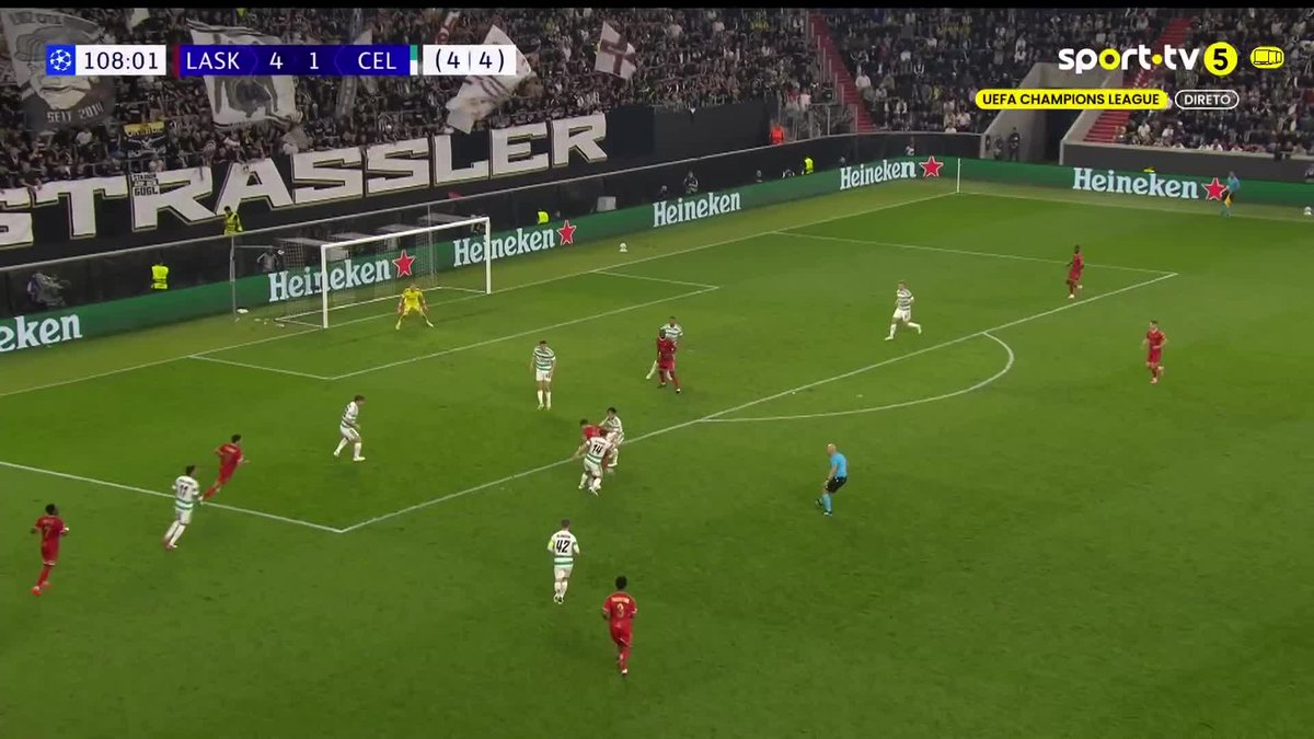 Primeira mão: Celtic 3-0 LASK Segunda mão: LASK 5-1 Celtic Os austríacos estão na Champions League pela primeira vez após uma reviravolta histórica! 🌟
