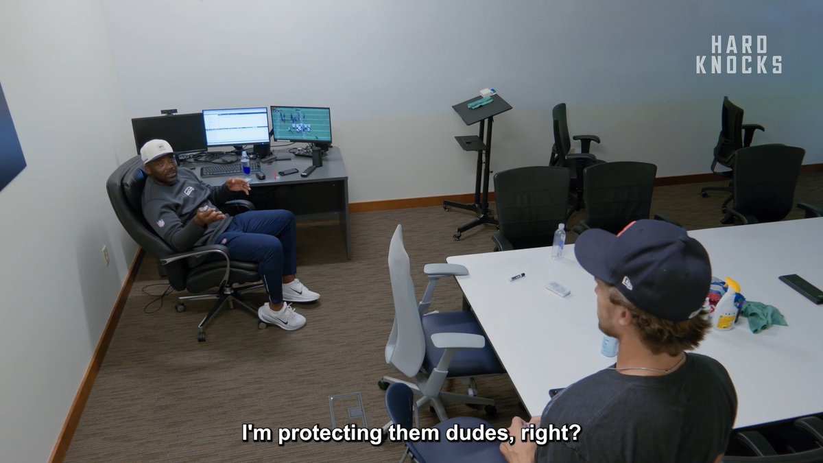 Seahawks WR Coach Frisman Jackson explains to Jake Bobo what it means to be a glue guy 😤 New episode of Hard Knocks: Training Camp with the Seattle Seahawks airs tonight at 9PM ET HBO Max