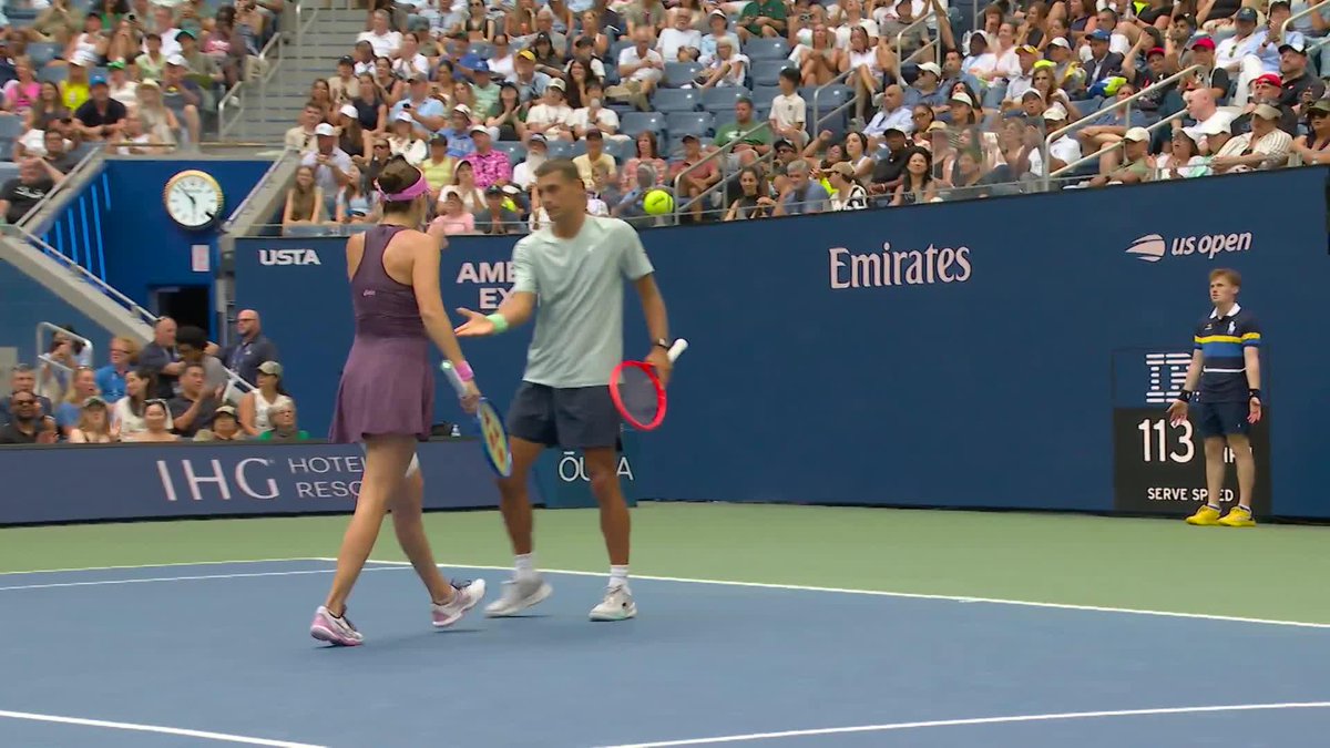 Clinical from Flavio Cobolli and Belinda Bencic 😮‍💨