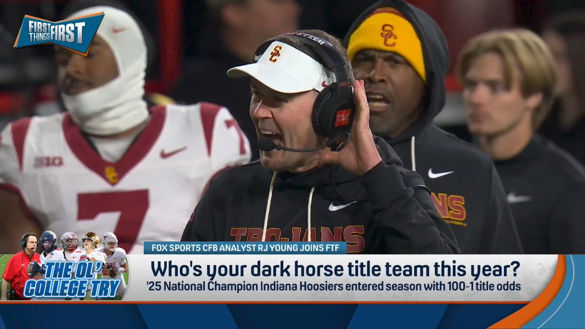 “I think we should paying attention to USC. Very much so… USC was the #1 offense in the Big Ten last year.” RJ Young shares his sleeper pick to win the title this year | FOX College Football
