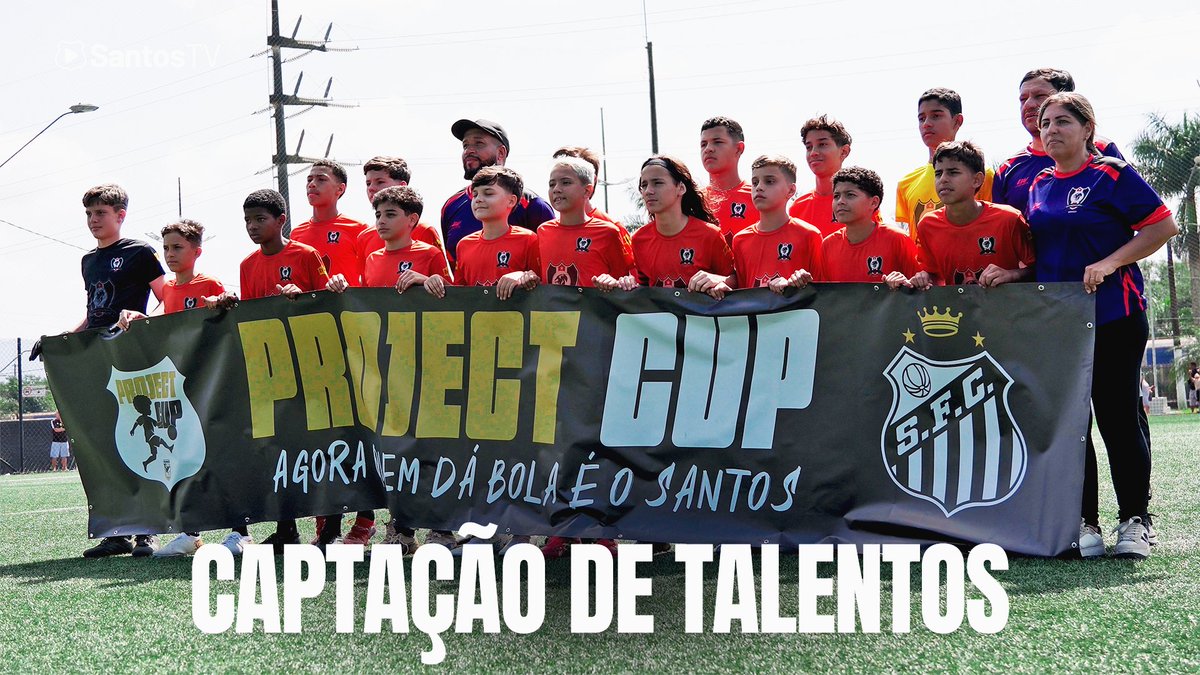 No último final de semana, o Departamento de Captação do Santos realizou a primeira edição do Project Cup! O torneio foi uma seletiva entre projetos sociais da Baixada Santista na categoria sub-13, com o intuito de selecionar jovens talentos para ingressar nas categorias de base!