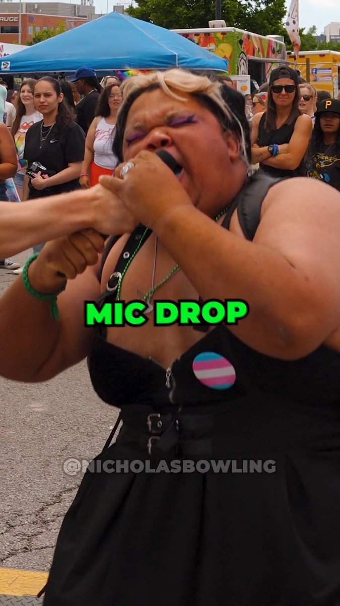 Trans Woman Tries to Steal Mic!