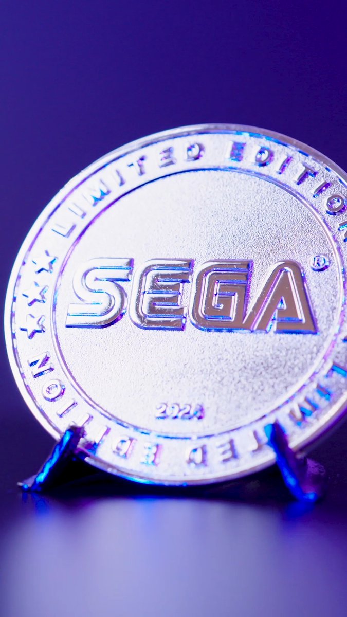 Want to get this shiny, limited-edition SEGA coin? Come by our gamescom stand in Hall 7 from tomorrow and find out how! #SEGAgc