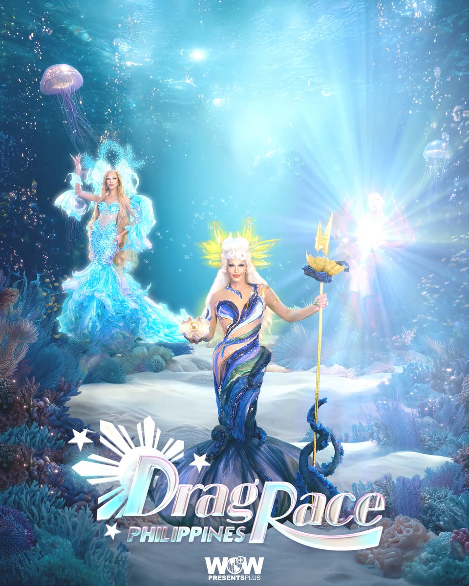 I don’t cut wounds, babe… I aim for the kill! 👀🧜‍♀️ MEET THE QUEENS of Drag Race Philippines Season 4 TODAY at 9AM PHT only on WOW Presents Plus! katana WOW Presents Plus #DragRace #DragRacePH