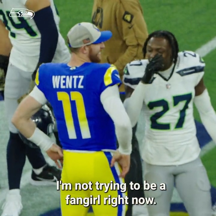 Tariq Woolen definitely though Carson Wentz was Matthew Stafford right?